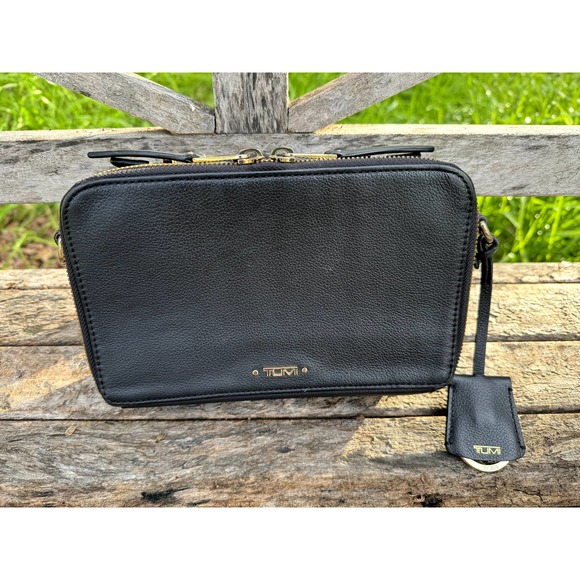 Tumi Bags Tumi Voyageur Aberdeen Crossbody Bagclutch Black Leather